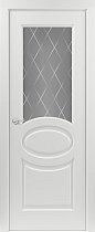 Дверь Юркас ColourDesign Прованс Тип-3 эмаль RAL9003 стекло Ромб